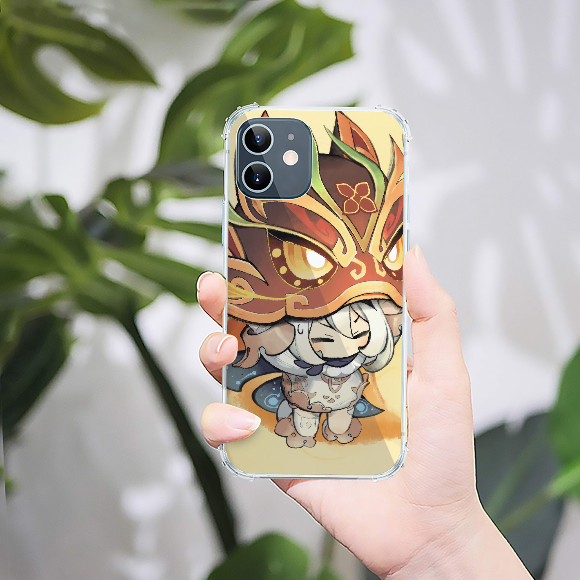 げんし神 genshin 【iPhone 12シリーズ対応】透明スマホケース（クリアソフトケース）